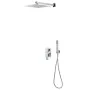 Sistema de ducha acero inoxidable 201 plateado de vidaXL, Boquillas de chorro para bañeras y duchas - Ref: Foro24-147720, Pre...