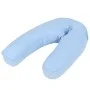 Almohada de embarazo con forma de J 54x(36-43) cm azul de , Almohadas de lactancia - Ref: Foro24-132975, Precio: 19,97 €, Des...