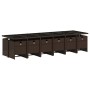 Set muebles de jardín 13 pzas y cojines ratán sintético marrón de , Conjuntos de jardín - Ref: Foro24-3210585, Precio: 1,00 €...