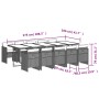 Set de comedor jardín 11 pzas con cojines ratán sintético negro de , Conjuntos de jardín - Ref: Foro24-3210570, Precio: 936,0...