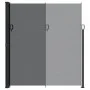 Toldo lateral retráctil negro 220x500 cm de , Sombrillas - Ref: Foro24-4004474, Precio: 133,15 €, Descuento: %