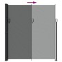 Toldo lateral retráctil gris antracita 220x600 cm de , Sombrillas - Ref: Foro24-4004578, Precio: 143,28 €, Descuento: %
