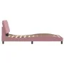Bed frame with LED lights pink velvet 90x200 cm by , Beds and slatted bases - Ref: Foro24-3213836, Price: 167,56 €, Discount: %
