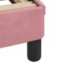 Bed frame with LED lights pink velvet 90x200 cm by , Beds and slatted bases - Ref: Foro24-3213836, Price: 167,56 €, Discount: %