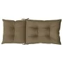 Cojines para silla respaldo alto 2 uds tela gris taupe melange de , Cojines para sillas y sofás - Ref: Foro24-4002370, Precio...