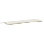 Cojines para banco jardín 2 uds tela crema melange 180x50x7 cm de , Cojines para sillas y sofás - Ref: Foro24-4002621, Precio...