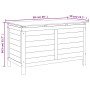Baúl para cojines de jardín madera maciza abeto 99x50x56,5 cm de , Cajas de almacenaje para exteriores - Ref: Foro24-364752, ...