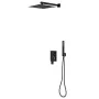 Black 201 stainless steel shower system by vidaXL, Jet nozzles for bathtubs and showers - Ref: Foro24-147718, Price: 146,11 €...