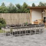 Set comedor jardín y cojines 17 pzas ratán sintético gris claro de , Conjuntos de jardín - Ref: Foro24-3278194, Precio: 973,6...