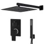 Black 201 stainless steel shower system by vidaXL, Jet nozzles for bathtubs and showers - Ref: Foro24-147718, Price: 146,11 €...