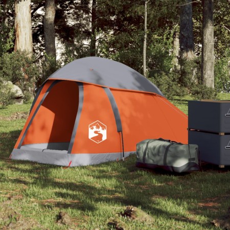 Tienda de campaña iglú para 1 persona impermeable gris naranja de , Tiendas de campaña - Ref: Foro24-94790, Precio: 45,15 €, ...