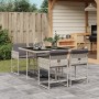 Set comedor de jardín 5 pzas cojines ratán sintético gris claro de , Conjuntos de jardín - Ref: Foro24-3278026, Precio: 269,0...