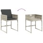 Set comedor de jardín 5 pzas cojines ratán sintético gris claro de , Conjuntos de jardín - Ref: Foro24-3278026, Precio: 269,0...