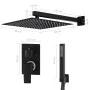 Black 201 stainless steel shower system by vidaXL, Jet nozzles for bathtubs and showers - Ref: Foro24-147718, Price: 146,11 €...