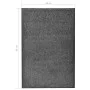 Felpudo lavable gris antracita 60x90 cm de vidaXL, Felpudos - Ref: Foro24-323416, Precio: 32,62 €, Descuento: %