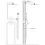 Black 201 stainless steel shower system by vidaXL, Jet nozzles for bathtubs and showers - Ref: Foro24-147718, Price: 146,11 €...