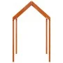 Solid pine wood children's bed canopy in brown, 207x95.5x159cm by , Accessories for beds and slatted bases - Ref: Foro24-8469...