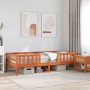 Estructura de cama madera maciza pino marrón cera 100x200 cm de , Camas y somieres - Ref: Foro24-846972, Precio: 126,67 €, De...