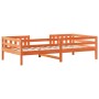 Estructura de cama madera maciza pino marrón cera 100x200 cm de , Camas y somieres - Ref: Foro24-846972, Precio: 126,67 €, De...