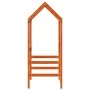 Solid wood brown children's bed canopy 118x70x176.5 cm by , Accessories for beds and slatted bases - Ref: Foro24-846987, Pric...