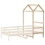 Massives Kiefernholz-Kinderbett-Dach 98x70x176,5 cm von , Zubehör für Betten und Lattenroste - Ref: Foro24-846991, Preis: 65,...