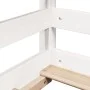 Children's bed with solid white pine wood roof 100x200 cm by , Beds and slatted bases - Ref: Foro24-846998, Price: 179,61 €, ...