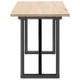 Mesa de centro marco O madera maciza pino y hierro 160x40x45 de , Mesas de centro - Ref: Foro24-3282668, Precio: 90,70 €, Des...