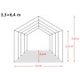 Carpa para ganado desmontable PVC verde oscuro 550g/m² 3,3x6,4m de vidaXL, Cría de animales - Ref: Foro24-3055649, Precio: 88...