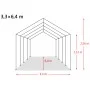 Carpa para ganado desmontable PVC verde oscuro 550g/m² 3,3x6,4m de vidaXL, Cría de animales - Ref: Foro24-3055649, Precio: 86...
