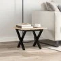 Mesa de centro marco X madera maciza pino y hierro 40x40x35 cm de , Mesas de centro - Ref: Foro24-3282680, Precio: 48,98 €, D...