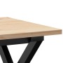 Mesa de centro marco X madera maciza pino y hierro 40x40x35 cm de , Mesas de centro - Ref: Foro24-3282680, Precio: 49,77 €, D...