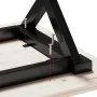 Mesa de centro marco X madera maciza pino y hierro 40x40x35 cm de , Mesas de centro - Ref: Foro24-3282680, Precio: 48,98 €, D...