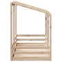 Cama infantil con techo madera maciza pino blanca 80x200 cm de , Camas y somieres - Ref: Foro24-847004, Precio: 126,40 €, Des...