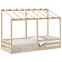 Cama infantil con techo madera maciza pino 90x190 cm de , Camas y somieres - Ref: Foro24-847006, Precio: 107,87 €, Descuento: %