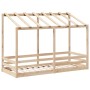 Cama infantil con techo madera maciza pino 90x190 cm de , Camas y somieres - Ref: Foro24-847006, Precio: 107,87 €, Descuento: %