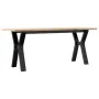 Mesa de centro marco Y madera maciza pino y hierro 110x40x45 cm de , Mesas de centro - Ref: Foro24-3282711, Precio: 74,80 €, ...