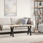 Mesa de centro marco Y madera maciza pino y hierro 110x40x45 cm de , Mesas de centro - Ref: Foro24-3282711, Precio: 75,92 €, ...
