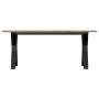 Mesa de centro marco Y madera maciza pino y hierro 110x40x45 cm de , Mesas de centro - Ref: Foro24-3282711, Precio: 74,80 €, ...