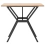 Mesa de comedor marco Y madera maciza pino y hierro 90x90x75 cm de , Mesas de cocina y de comedor - Ref: Foro24-3282718, Prec...