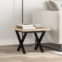 Mesa de centro marco X madera maciza pino y hierro 50x50x35,5cm de , Mesas de centro - Ref: Foro24-3282747, Precio: 62,97 €, ...