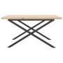 Mesa de centro marco X madera maciza pino y hierro 80x80x45,5cm de , Mesas de centro - Ref: Foro24-3282751, Precio: 89,19 €, ...