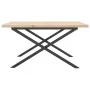 Mesa de centro marco X madera maciza pino y hierro 80x80x45,5cm de , Mesas de centro - Ref: Foro24-3282751, Precio: 88,03 €, ...