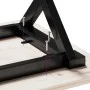 Mesa de centro marco X madera maciza pino y hierro 80x80x45,5cm de , Mesas de centro - Ref: Foro24-3282751, Precio: 88,03 €, ...