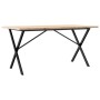 Mesa comedor marco X madera maciza pino y hierro 140x80x75,5 cm de , Mesas de cocina y de comedor - Ref: Foro24-3282764, Prec...