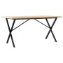 Mesa comedor marco X madera maciza pino y hierro 140x80x75,5 cm de , Mesas de cocina y de comedor - Ref: Foro24-3282764, Prec...