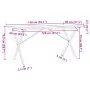 Mesa comedor marco X madera maciza pino y hierro 140x80x75,5 cm de , Mesas de cocina y de comedor - Ref: Foro24-3282764, Prec...