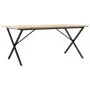Mesa comedor marco X madera maciza pino y hierro 180x90x75,5 cm de , Mesas de cocina y de comedor - Ref: Foro24-3282766, Prec...