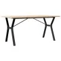 Mesa comedor marco Y madera maciza pino y hierro 160x80x75,5 cm de , Mesas de cocina y de comedor - Ref: Foro24-3282787, Prec...