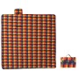Manta de picnic plegable terciopelo cuadros colores 200x200 cm de , Camping y senderismo - Ref: Foro24-4004209, Precio: 30,41...