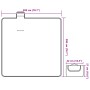 Manta de picnic plegable terciopelo cuadros colores 200x200 cm de , Camping y senderismo - Ref: Foro24-4004209, Precio: 30,41...